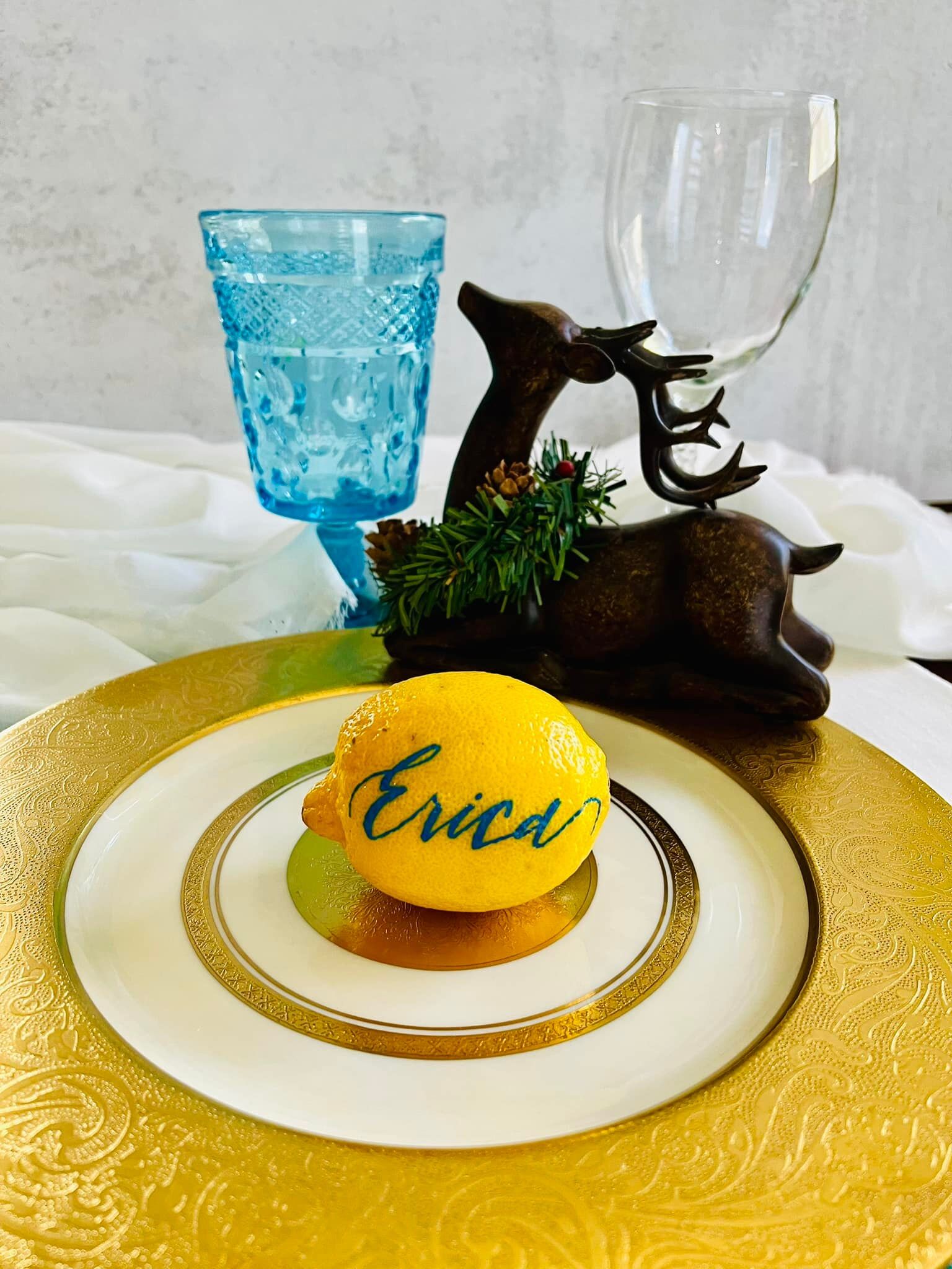place card lemon