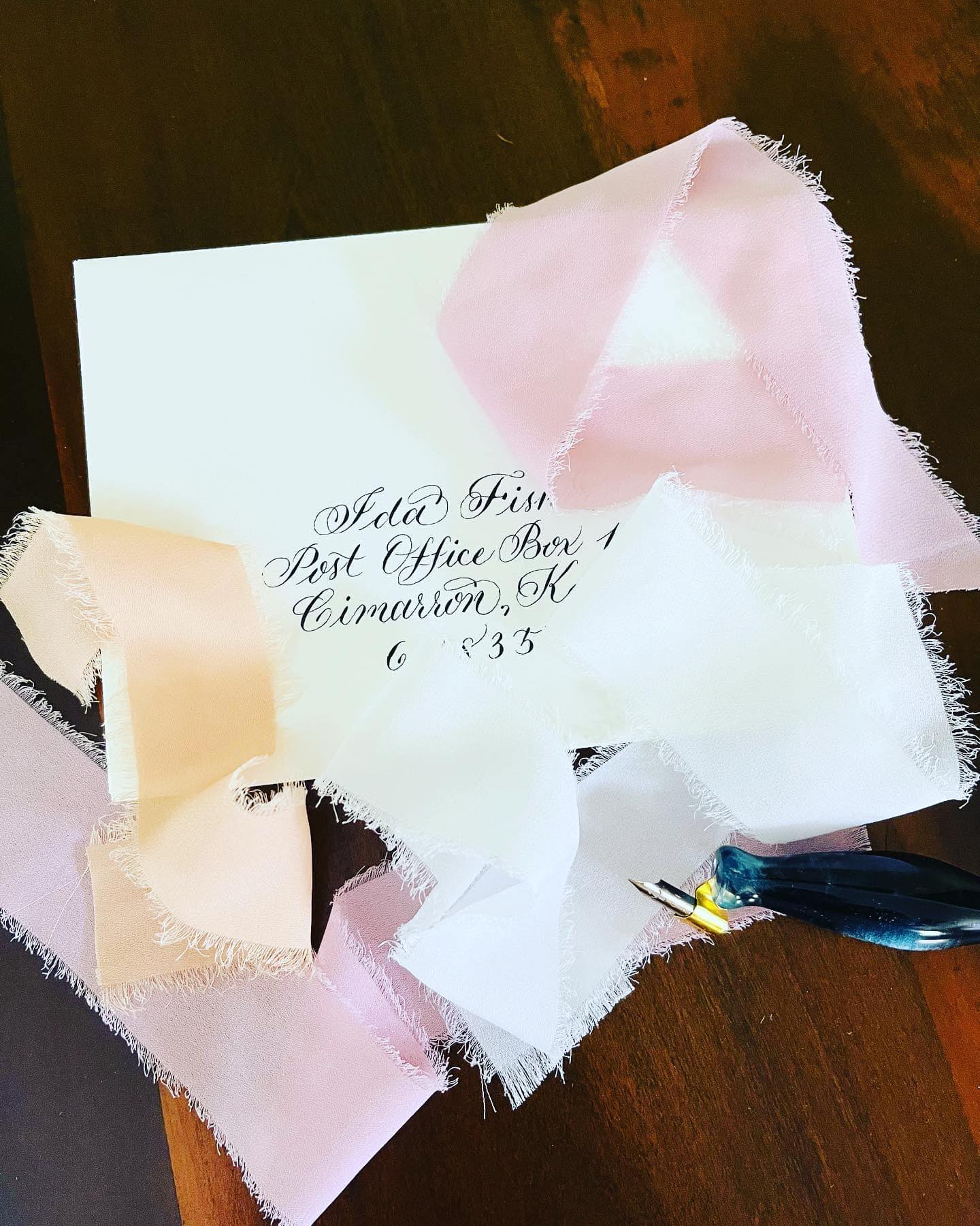 letters with calligraphy