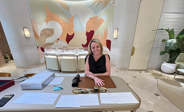 Cartier Creates an Unforgettable Client Experience with Live Calligraphy in Boca Raton