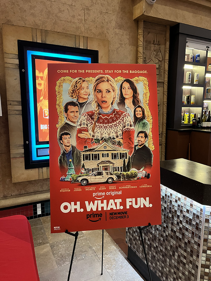 private movie screening calligraphy